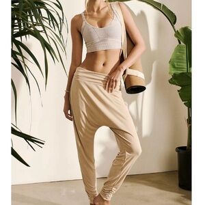 Free People Tan Harem Pants// NWO